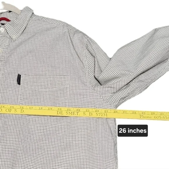 ABERCROMBIE FITCH Mens Button Down Shirt Extra Large Cream Preppy Y2K - Picture 9 of 13